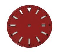 Nintens 1pc 28.5mm/33.5mm Sterile Dial Watch Parts Luminous Fit NH35 Movement(01,33.5mm)