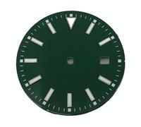 Nintens 1pc 28.5mm/33.5mm Sterile Dial Watch Parts Luminous Fit NH35 Movement(02,33.5mm)