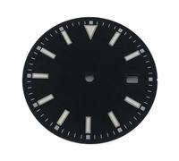 Nintens 1pc 28.5mm/33.5mm Sterile Dial Watch Parts Luminous Fit NH35 Movement(03,28.5mm)