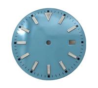 Nintens 1pc 28.5mm/33.5mm Sterile Dial Watch Parts Luminous Fit NH35 Movement(04,33.5mm)