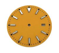 Nintens 1pc 28.5mm/33.5mm Sterile Dial Watch Parts Luminous Fit NH35 Movement(05,33.5mm)