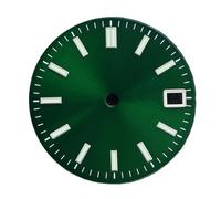 Nintens 1pc 28.5mm Watch Dial Face Date Window Green Luminous Black White Blue Red Grey Fit NH35 NH35A NH36 Automatic Movement Accessories(3)