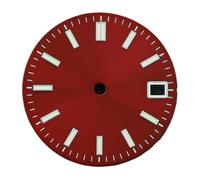 Nintens 1pc 28.5mm Watch Dial Face Date Window Green Luminous Black White Blue Red Grey Fit NH35 NH35A NH36 Automatic Movement Accessories(1)