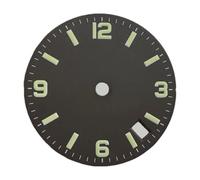 Nintens 1pc 28.6mm Sterile Dial Luminous Fit NH35 NH34 Mechanical Movement Watch Parts(01)