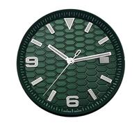 Nintens 1pc 33.8mm Land-Dweller Sterile Watch Dial Green Luminous with Ring Fit NH35 Automatic Movement Accessories(Green with Hand 1)