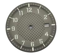 Nintens 1pc 34mm NH35 Watch Dial Black White Green Coffee Green Luminous Fit NH35 NH36 Movement Watch Face Accessories(B)