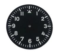 Nintens 1pc 35.5mm Sterile Black Dial Luminous Watch Parts Fit ETA2836 NH35 8205/8215/821A 2813/3804 Movement(01)