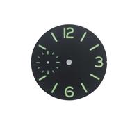 Nintens 1pc 37mm Watch Dial Black Blue Green White Green Luminous Fit ETA 6497 ST3600 Movement Watch Face(C)