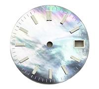 Nintens 1pc NH35 28.5mm Dial Sterile Watch Dial Fit NH35 3/3.8 O'Clock Crown Automatic Movement Watch Accessories Parts(Style 4)