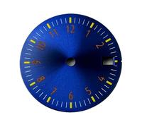 Nintens 1pc NH35 29mm Dial Sterile Watch Dial Green Luminous Fit NH35 3/3.8 O Clock Crown Automatic Movement Watch Accessories Parts(Style 4)