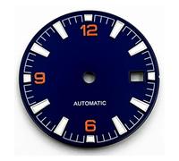 Nintens 1pc NH35 31mm Dial Sterile Watch Dial Green Luminous Fit NH35 3/3.8 O'Clock Crown Automatic Movement Watch Assembly Parts(Blue)
