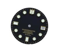 Nintens 1pc NH35 Dial 28.5mm Matte Black Movements Mod Skx007 Serials Matt Watch Dial No Logo(Gold Index,Blue lume)