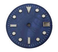 Nintens 1pc Watch Parts 28.5mm Sterile Shell Dial Luminous Fit NH35 Movement Blue Black Green Yellow White(01)