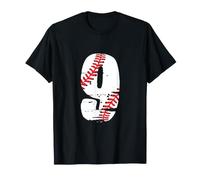 Ninth 9th Birthday Baseball Number Nine 9 Year Old Boys Kids T-Shirt