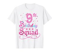 Ninth Birthday 9th Birthday Squad Value Graphic T-Shirt, Men, White, XL