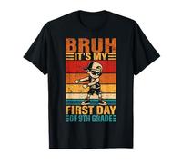 Ninth Grade Flossing Boy Bruh It's My First Day Of 9th Grade T-Shirt