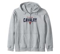 Ninth Tenth Cavalry Blue Red Zip Hoodie