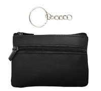 NINVVS 1 piece Key Bag and Keyring with Chain, Key Case, Leather Key Case, Multi-function card case for storing keys and coins (10.5 * 7.5cm)