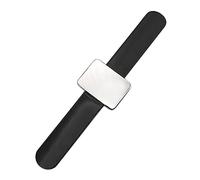 NINVVS 1pc Silicone Magnetic Bracelet, Square Magnetic Wrist Strap, Portable Pin Pad Bracelet, Magnetic Pin Pad Wrist Strap for DIY, Sewing, Hairdressing (Black)