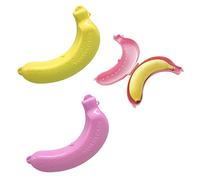 NINVVS 2 Pieces Banana Protector, Plastic Banana Protector Container, Cute Banana Storage Box, Reusable, Fruit Storage Protector Box for Outdoor Travel, Camping, School