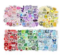 NINVVS 300 Pcs Stickers, Cute Stickers, Aesthetic Sticker Sets, Cartoon Kids Stickers, Decorative Stickers for Luggage, Laptop, Water Cup, Refrigerator, Desk, Skateboard,Pink,4-6cm