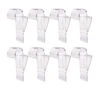 NINVVS 8 Pieces Bathroom Radiator Hooks, Family Towel Rack, Plastic Hook Accessories, Transparent, No Drilling Required