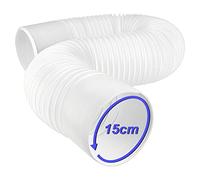 Ninyoon Portable AC Hose, Counterclockwise Air Conditioner Exhaust Vent 15cm Diameter, Length Flexible 0.45 to 2 Meters, Parts & Accessories Hose Replacement Thread for Delonghi LG and other Brands AC
