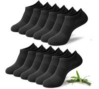 Niofind Bamboo Trainer Socks for Womens and Mens, No Show Ankle Socks Low Cut Invisible Non Slip Liner Socks Multipack Casual Footies for Sneaker Loafers and Boat Shoes