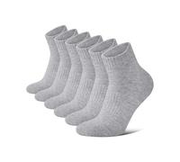 Niofind Mens Sports Quarter Socks 3 Pairs 9-12, 3-5, 6-9, 12-15, Ankle Socks White, Black, Grey, 9-12, Grey