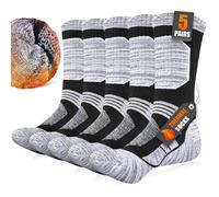 Niofind Mens Thermal Socks Thick Warm Winter Work Boot Socks, 5/8 Pairs | 80% Cotton, Full Terry Cushioning, Arch Support, Reinforced Heel/Toe, for Work, Walking, Hiking, Cycling, Running, Sports