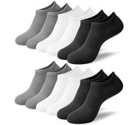 Niofind Sneaker Socks Women Men Bamboo No Show Non-Slip Short Socks with Silicone Unisex Invisible Ankle Socks Deep Cut Summer Sneaker Socks 6 Pairs, 6 pairs (2 black + 2 white + 2 skin colours)