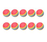 NIOMICO 10Pcs Assorted Colorful Rainbow Sponge Foam Golf Balls for Swing Training Aids Indoor Golf Practice Training Rainbow Balls