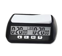 NIOMICO Chess Clock Digital Countdown Battery Powered Multi-mode Memory Function Timer Shockproof Pad Electronic Clocks for Chess Weiqi Chinese, No Battery Clock
