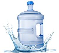 NIOMICO Water Container BPA-free Thick Plastic 5L Water Bottle with Screw Caps and Built in Handle Reusable Dispenser Bottle Portable 5l Jug for Dispenser Camping Hiking Small Wate