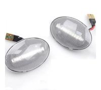 NIONGYN Flash Lamp Indicator Compatible With Opel For Corsa C 2000-2009 For Combo B 1993-2001 Dynamic Flashing Turn Signal Side Marker Lamp Car Light(White)