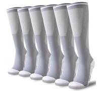 Niorasen Compression Socks for Women Men (20-30mmHg), 3 Pairs Flight Socks Unisex, Travel Sock Compression Stockings Fit Running, Football, Flying, Medical, Prevent Varicose Veins, Promote Circulation