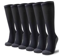 Niorasen Compression Socks for Women Men (20-30mmHg), 3 Pairs Flight Socks Unisex, Travel Sock Compression Stockings Fit Running, Football, Flying, Medical, Prevent Varicose Veins, Promote Circulation
