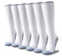 Niorasen Compression Socks for Women Men (20-30mmHg), 3 Pairs Flight Socks Unisex, Travel Sock Compression Stockings Fit Running, Football, Flying, Medical, Prevent Varicose Veins, Promote Circulation