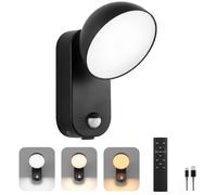 NIORSUN 10000mAh Rechargeable Motion Sensor Outdoor Light, 3 Modes & 3 Color Temps, IP65 Waterproof Battery Security Light for Shed, Garage, Fence, Patio, Pathway, Balcony-No Wiring Needed 1 Pack