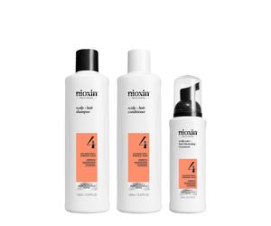Nioxin 4 Scalp System + Three-Phase Hair Kit 150ml - advanced hair thinning kit