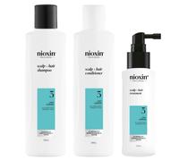 Nioxin Scalp and Hair Thickening – For Coloured Hair, Light Thinning – System 3 Kit