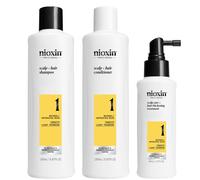 NIOXIN Scalp and Hair Thickening System 1 for Natural Hair with Light Thinning Trial Kit