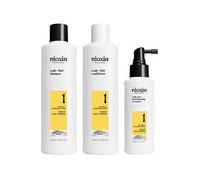 Nioxin & Scalp + Hair Thickening System 1 for Natural Hair with Light Thinning, Trial Kit, One Colour, Women One Colour