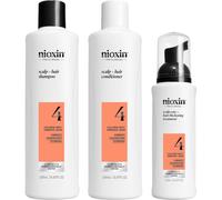 Nioxin SYSTEM-4 Coloured,-visibly-thinning-hairColored Hair Progressed Thinning3-step system set Scalp + Hair Shampoo 150 ml + Scalp + Hair Conditioner 150 ml + Scalp Care + Hair Thickening Treatment 