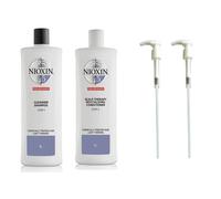 Nioxin System 5 Cleanser Shampoo and Conditoner 1000ml + Pumps