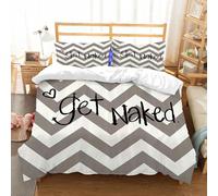 NIOYNJIS Bedding King Bedding Set - Down Duvet Cover, Soft Brush Microfiber Cover Set with 2 Pillowcases,Sign in a half bathroom,200x228 cm