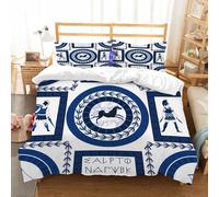 NIOYNJIS Bedding King Bedding Set - Down Duvet Cover, Soft Brush Microfiber Cover Set with 2 Pillowcases,Seamless pattern with ancient greek letters horses fighting people and ornament.,200x228 cm