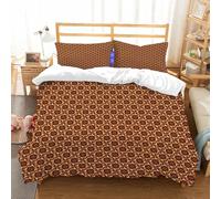 NIOYNJIS Bedding King Bedding Set - Down Duvet Cover, Soft Brush Microfiber Cover Set with 2 Pillowcases,Retro 60s 70s Vintage Geometrical Rounds Triangles Pattern Art Image,Pale Blue N,200x228 cm