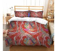NIOYNJIS Bedding King Bedding Set - Down Duvet Cover, Soft Brush Microfiber Cover Set with 2 Pillowcases,Seamless pattern abstract floral background. Sketch of many abstract flowers in,200x228 cm