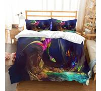 NIOYNJIS Bedding King Bedding Set - Down Duvet Cover, Soft Brush Microfiber Cover Set with 2 Pillowcases,The Dragon that live in the cave before the city of monsters its loocking for so,200x228 cm
